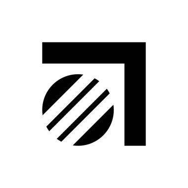 Soyut logo. Logo tasarımı. Şablon elementleri Geometrik soyut logo