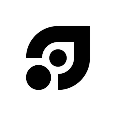 Soyut logo. Logo tasarımı. Şablon elementleri Geometrik soyut logo