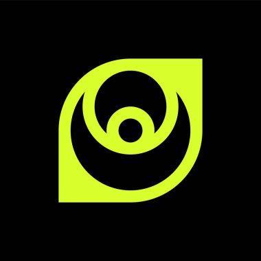 Soyut logo. Logo tasarımı. Şablon elementleri Geometrik soyut logo