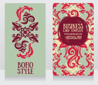 iki kart ile boho tarzı güzel süsleme