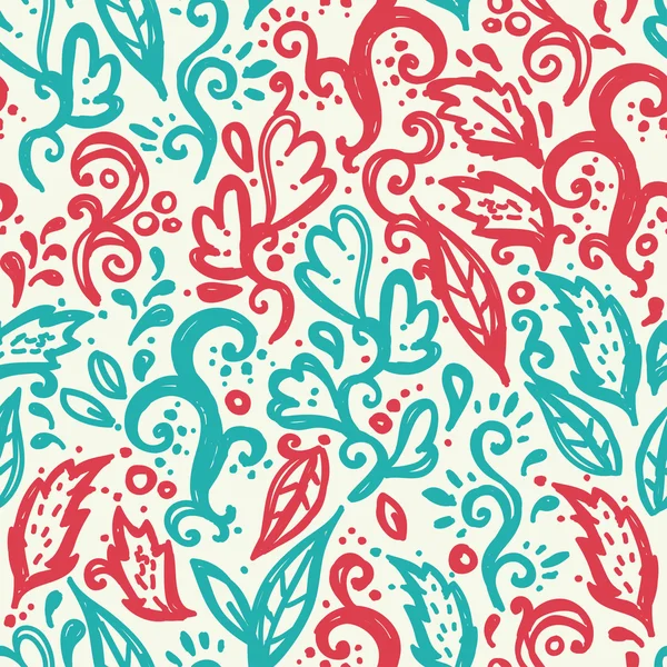 Ornament floral înflorește — Vector de stoc