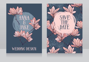 Manolya çiçek ile güzel düğün tasarım