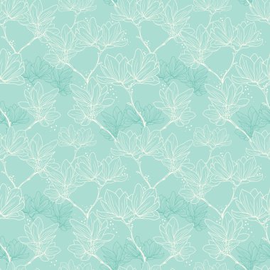 Japon tarzı güzel Manolya çiçek desenle