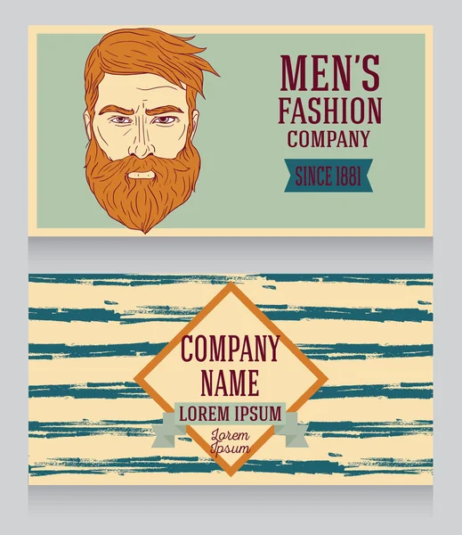 Banner publicitario para la tienda del hombre de moda — Archivo Imágenes Vectoriales