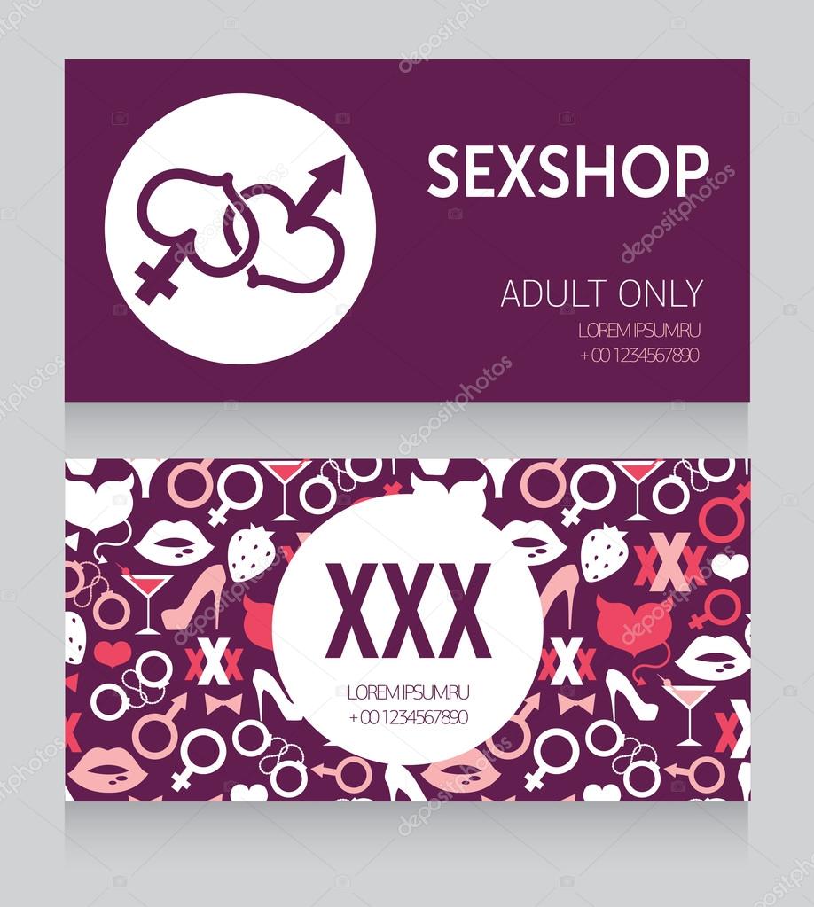 Jouets Sexuels Silhouette. Poster Pour Sex Shop. Jouets Pour