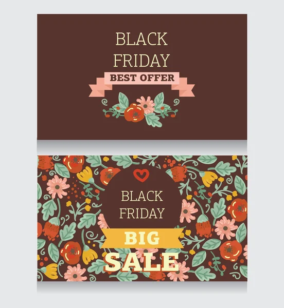 Design template for black friday sale — Stock Vector