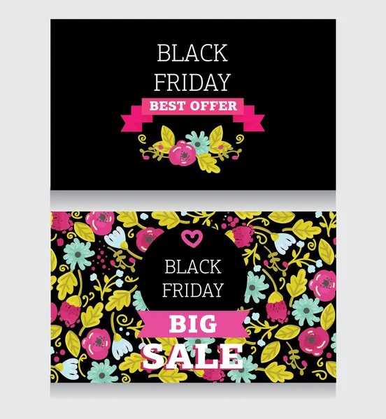 Design template for black friday sale — Stock Vector