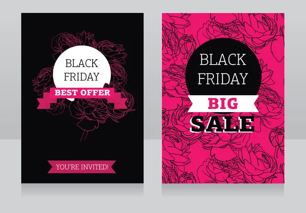 Design template for black friday sale — Stock Vector