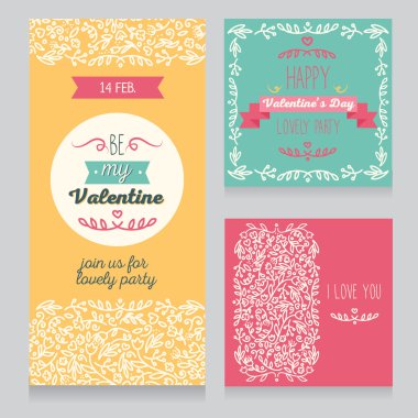 Sevgililer günü partisi için davet