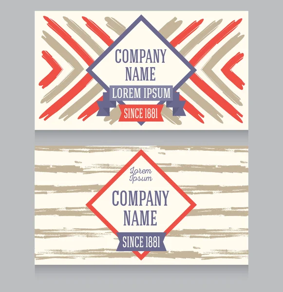 Template for business cards — Stock Vector