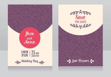 Klasik tarzı düğün davetiyeleri