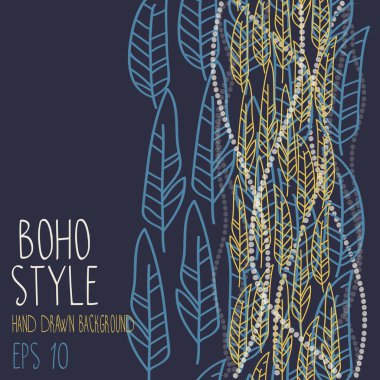 Boho stili arka plan