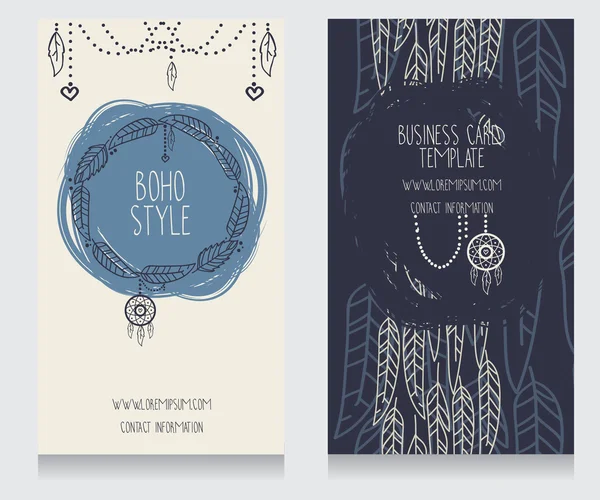 Boho stil için iki kart