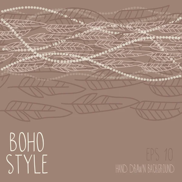 Boho styl pozadí — Stockový vektor