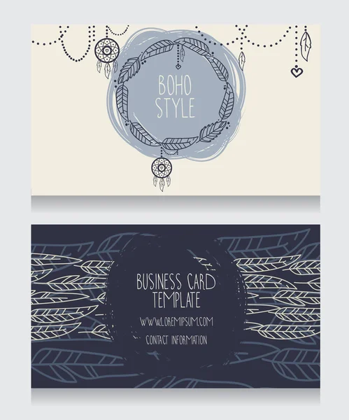 Two cards for boho style Royalty Free Stock Vectors