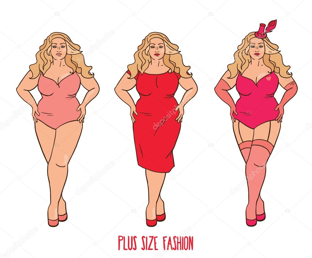 plus size model sketch