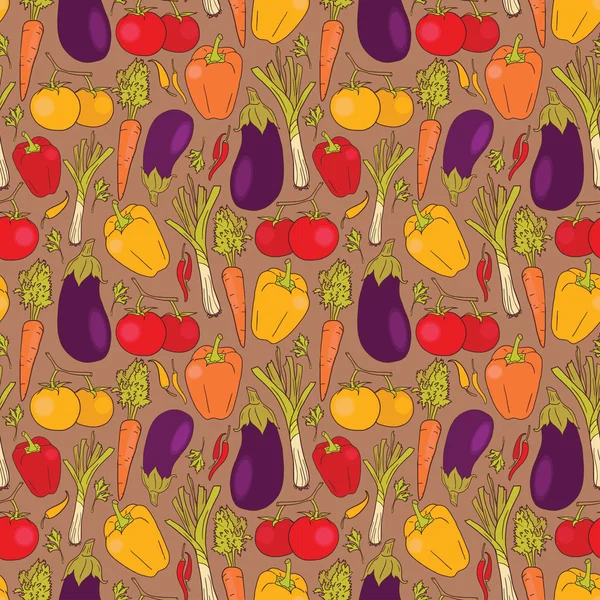 Textura perfecta con verduras — Vector de stock