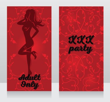 Xxx parti için iki zerafet kart