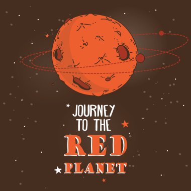 Mars kolonizasyon programı için poster