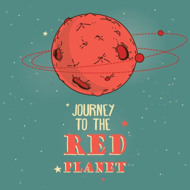 Mars kolonizasyon programı için poster