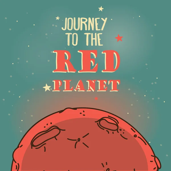 Mars kolonizasyon programı için poster
