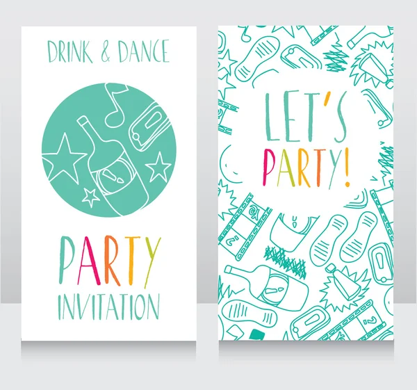 Party invitation template — Stock Vector