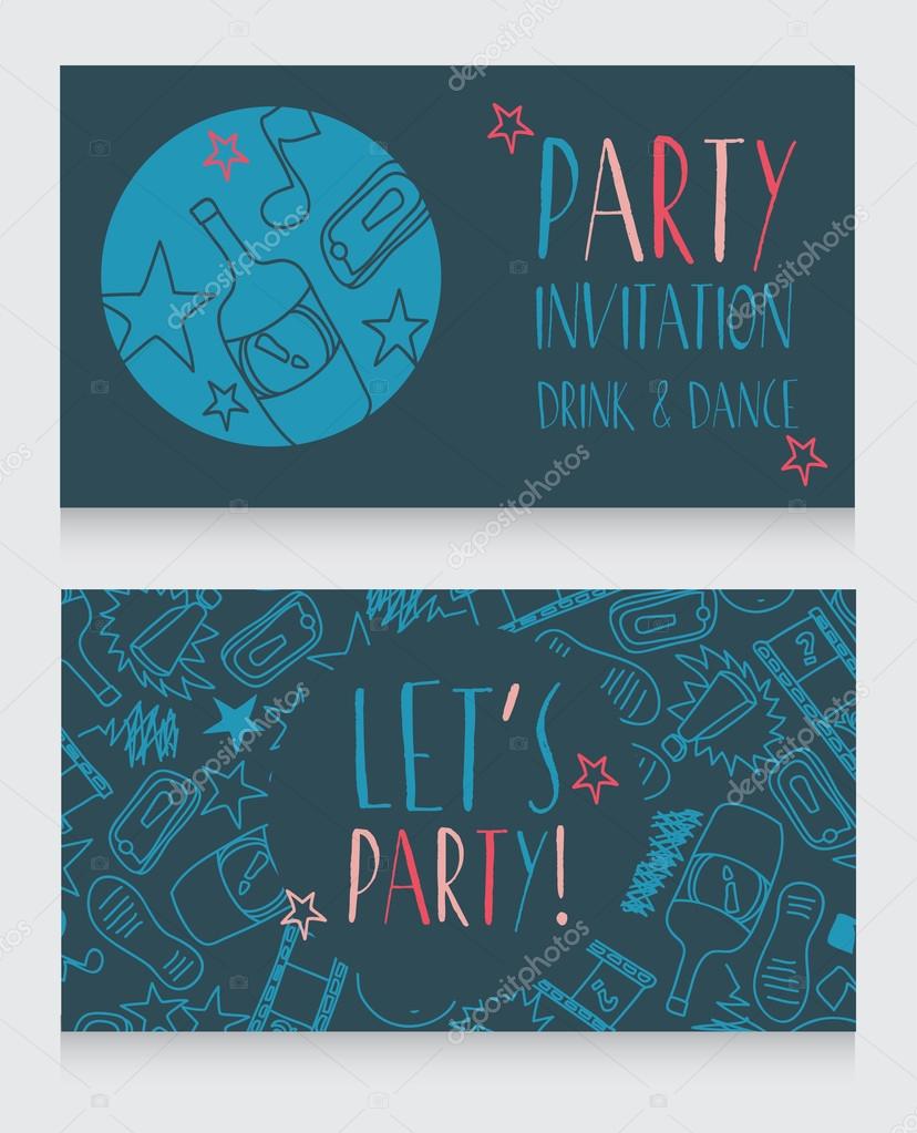 Party invitation template