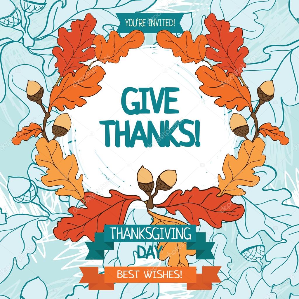 thanksgiving day card template