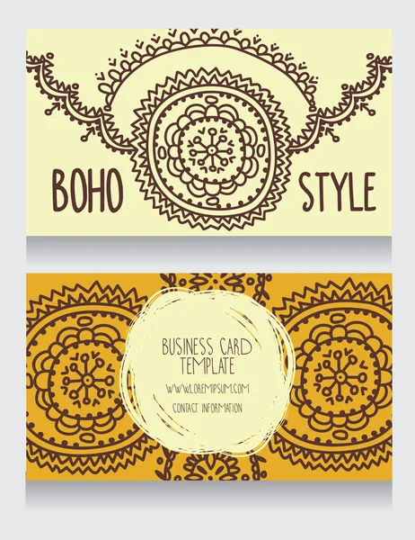 Dos tarjetas para el estilo boho — Archivo Imágenes Vectoriales