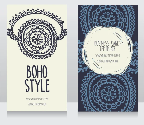 Dos tarjetas para el estilo boho — Vector de stock