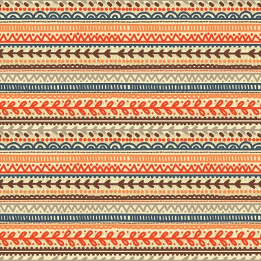 Çizgili renkli çizilmiş sorunsuz süsleme el