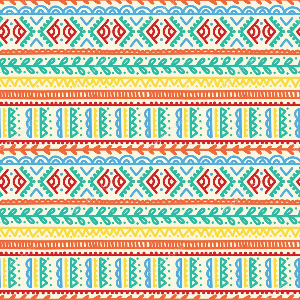 abstract seamless pattern in boho style