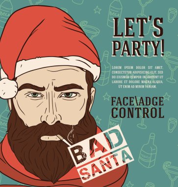 kötü Noel Baba parti poster