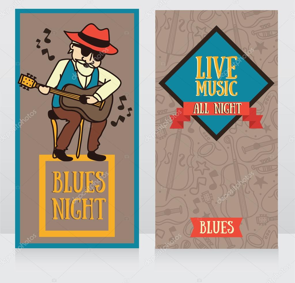 flyer for blues music band
