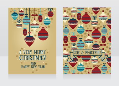 oyun kağıdı için Noel ve yeni yıl partisi