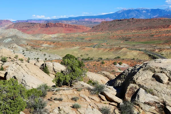 Vue imprenable sur le parc national des arches — Photo