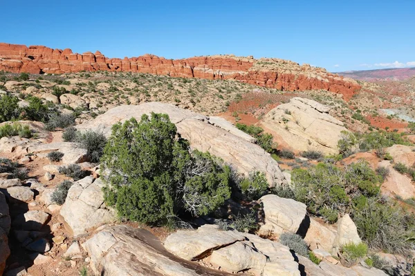 Ohnivé pece na oblouky národního parku utah Usa — Stock fotografie