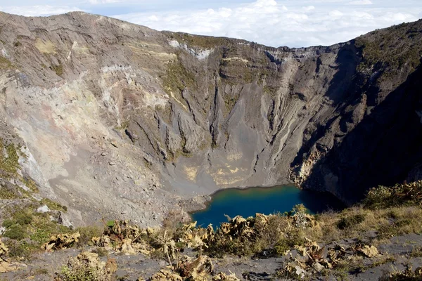 Вулканічний кратер irazu в Коста-Ріці Центральна Америка — стокове фото