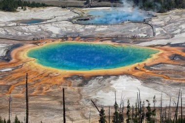 yellowstone Millî Parkı ABD Prizmatik grand