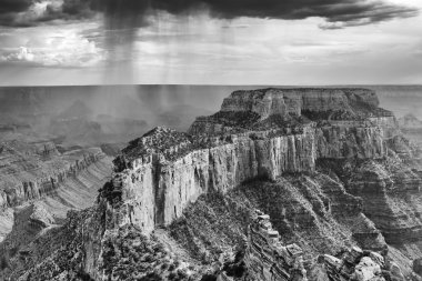 güzel Büyük Kanyon Ulusal Parkı Kuzey arizona (siyah ve beyaz jant)