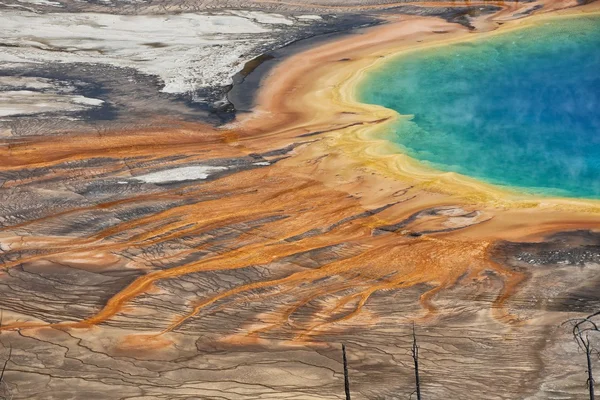 El gran prismático en el parque nacional de yellowstone EE.UU. — Foto de Stock