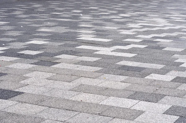 Tiled mosaic concrete pavement — Stock Photo, Image