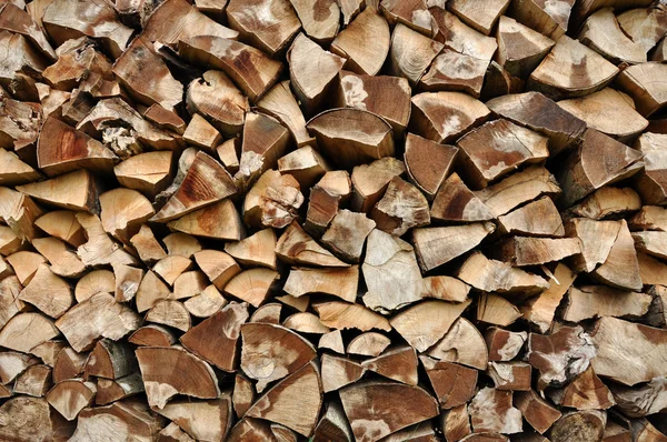 Heap of chopped firewood — Stock Photo, Image