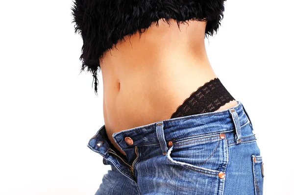 Sexy ass of a woman in jeans — Stock Photo, Image