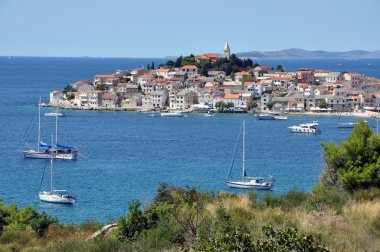 Mediterranean coastal town of Primosten, Croatia clipart