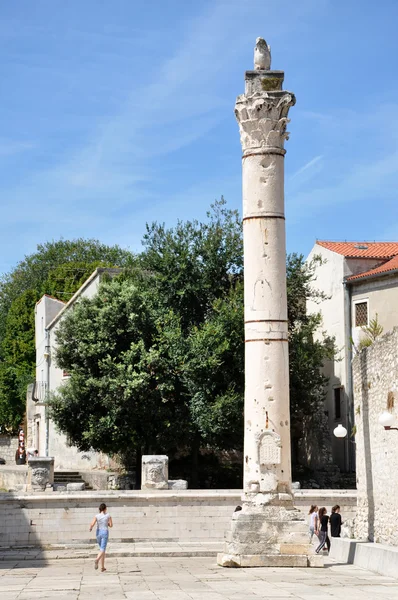 Romeinse zuil in Zadar (Kroatië) — Stockfoto