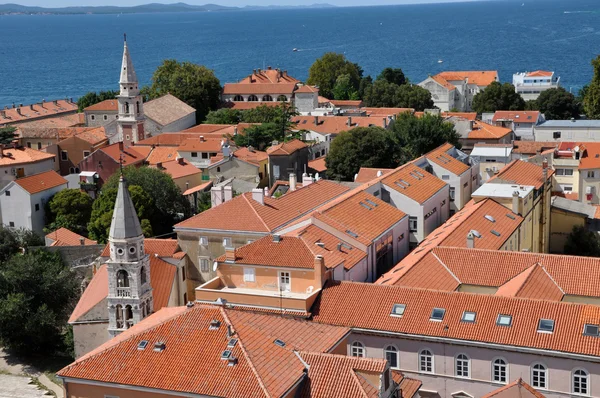 Zadar ciudad, costa mediterránea, Croacia — Foto de Stock