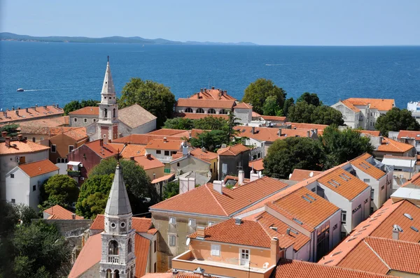 Zadar kenti, Akdeniz kıyısı, Hırvatistan — Stok fotoğraf