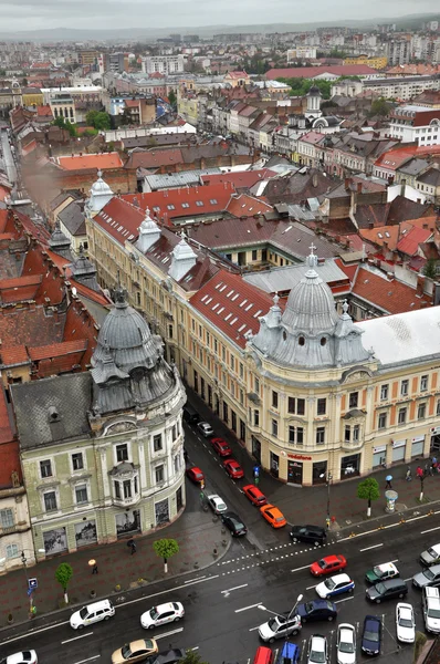 Cluj Napoca city top view. Romania — Stock Photo, Image