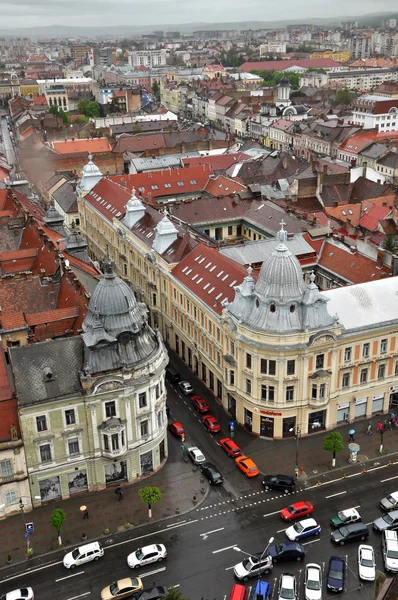 Vista superiore della città di Cluj Napoca. Romania — Foto Stock